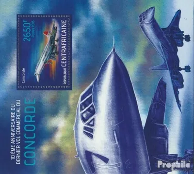 Produktbild von Briefmarken Zentralafrikanische Republik 2013 Mi Block 1096 (kompl. Ausgabe) postfrisch Concorde
