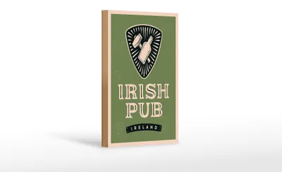 Produktbild von Holzschild Spruch Ireland Irish pub 12x18 cm Geschenk
