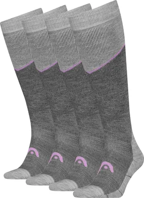 Produktbild von HEAD SKI BEGINNER KNEEHIGH 2P dark grey melange / black dark grey melange / black 39-42