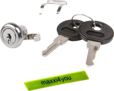 Image de Antivol de rechange avec clip à ressort pour coffre de vélo M-Wave Amsterdam incl. bande réfléchissante maxxi4you