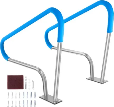 Obrázek produktu pro Sada madel k bazénům - 2 kusy - Přístupová pomůcka k bazénům - 1220x905x100mm - Protiskluzová bezpečnost