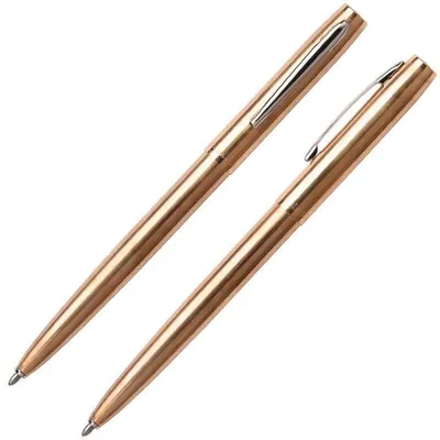 Zdjęcie produktu dla Cap-O-Matic Space Pen, mosiądz niepoddany obróbce z powłoką antybakteryjną (#M4RAW)