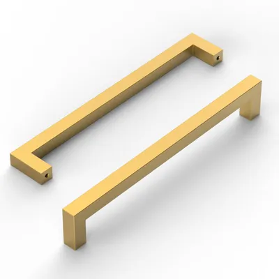 Möbelgriffe, Edelstahl, Gold, 204 mm, 10 Stück