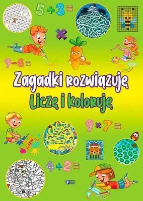 Produktbild von Zagadki rozwiązuję liczę i koloruję - Książka dla dzieci