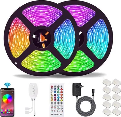 Obrázek produktu pro Bluetooth LED páska 10 m, vodotěsná, RGB 5050, inteligentní ovladač