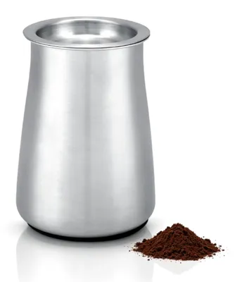 Image de Filtre à café en acier inoxydable - Filtre à café réutilisable avec couvercle - Tamis à mailles fines pour le café et le sucre glace - Argenté