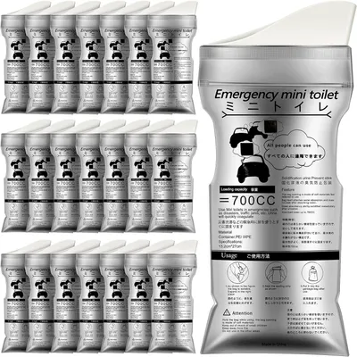 Produktbild von Tragbare Urinbeutel – 100 Stück, 700 ml Fassungsvermögen