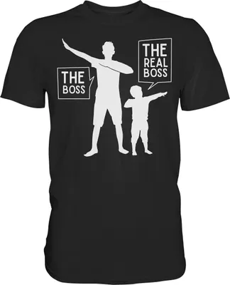 Produktbild von Vater Sohn Dabbing Papa und Kind T-Shirt – Black / L