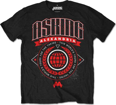 Produktbild von Asking Alexandria - diese Welt Uni großes T-Shirt - schwarz