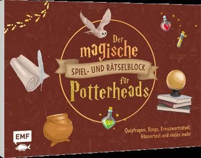 Produktbild von Der magische Spiel- und Rätselblock für Potterheads
