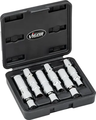 Produktbild von VIGOR Glühkerzenausdreher Satz V7016/6 3/8" Außen Doppelsechskant Profil