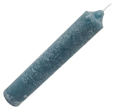 Produktbild von Rustikale Stabkerze durchgefärbt grün Ø 3,7 x 25 cm