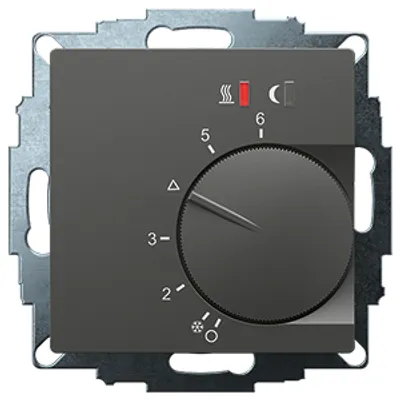 Produktbild von Eberle UP-Raumregler UTE 2800 Anthrazit 55x55, 5-30C, AC 230V