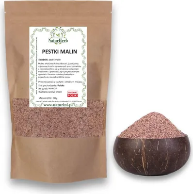 Zdjęcie produktu dla Nasiona, pestki malin POLSKIE 500g Naturini