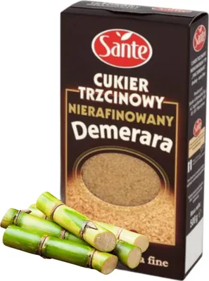 Obrázek produktu pro Sante Demerara Nerafinovaný jemný třtinový cukr 500 g Náhrada cukru
