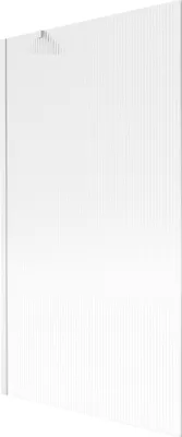 Produktbild von Mexen Next Duschabtrennung, 1-flügelig, 100 x 150 cm, Streifen, Weiß - 895-100-000-00-09-20