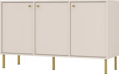 Produktbild von Selsey Oktio - Sideboard 3-türig, sandbeige, 125 cm