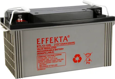 Produktbild von Effekta BTL 12-120L Blei-Vlies Akku AGM VRLA 12V 120Ah