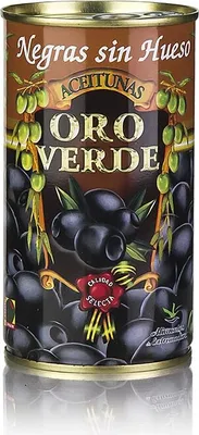 Produktbild von Schwarze Oliven ohne Stein - Aceitunas Negras sin Hueso - Oro Verde - Spanien