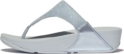 Produktbild von FitFlop Lulu Shimmerlux Toe-Post Quiet Blue Größe EU 42