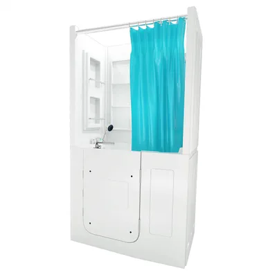 Produktbild von Seniorendusche und Sitzwanne Kombination Wanne mit Tür S08D-B-R 110x68x205cm