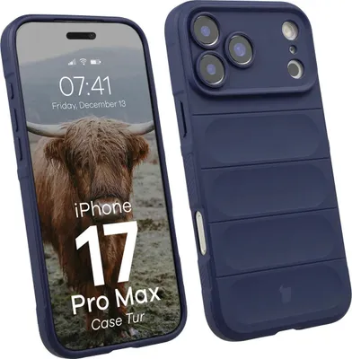 Produktbild von Robuste Handyhülle für iPhone 17 Pro Max, Bizon Case Tur, Dunkelblau