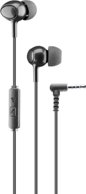 Image de Cellularline Casque intra-auriculaire noir pour prise jack 3,5 mm Casque jack 3,5 mm noir