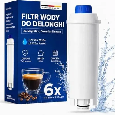 Zdjęcie produktu dla Filtr do wody delonghi DLSC002 ekspres kawy zamiennik 6 sztuk