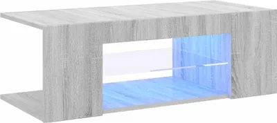 Obrázok produktu pre vidaXL TV skrinka s LED osvetlením Sonoma 90x39x30 cm