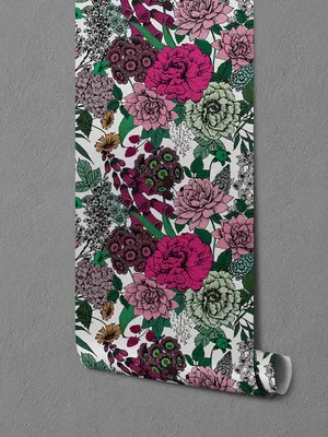 Produktbild von Coloray Fototapete 104x70 cm Latextapete Magicstick - Vintage Blumen Rosen Rosen