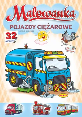 Immagine prodotto di Kolorowanka z naklejkami Pojazdy ciężarowe format A4