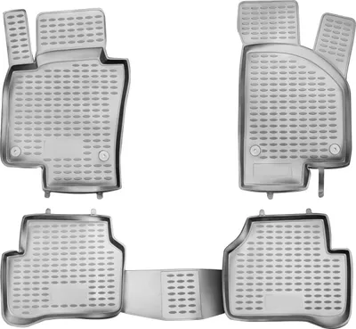 Zdjęcie produktu dla 2005-2011 VW Passat dywaniki podłogowe TPE szare 4 szt