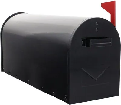 Produktbild von Famanu Briefkasten Amerikanischer Stil mit Mechanischer Postanzeige - Schwarz