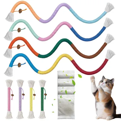 Produktbild von Kauspielzeug für Katzen, Set mit 8 Stück