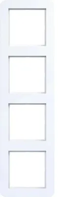 Immagine prodotto di Cornice Hager a 4 scomparti C.1 WAD7400WG bianco lucido
