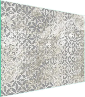 Produktbild von Glasschneidebrett 52x40 cm Grau, hygienisch und stabil, mit rutschfesten Füßen