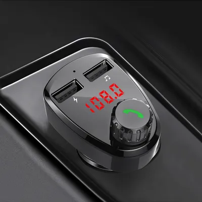 Obrázok produktu pre G13 Prenosný MP3 prehrávač do auta, Bluetooth, FM vysielač, handsfree, príslušenstvo do auta, čierny