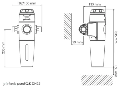 Produktbild von Grünbeck Feinfilter pureliQ K25 1'' 101225