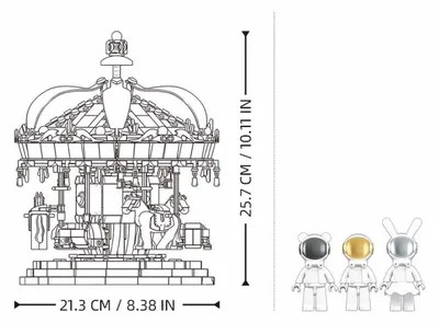 Image de Sluban Pleyerid M38-B1050 : Carrousel