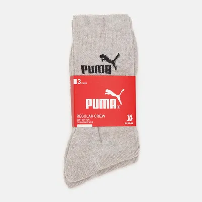 Produktbild von Puma Puma Elements Crew Socke 3P 39/42 3 Paar Grau