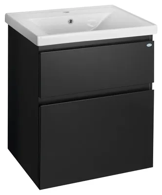 Produktbild von Aqualine ALTAIR Unterschrank 61,5x72,5x45cmm, schwarz matt