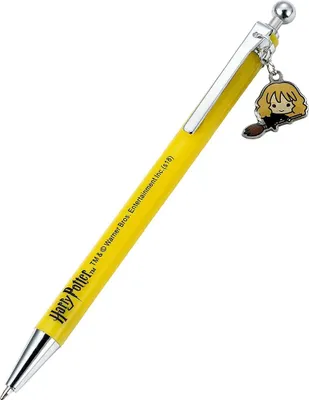 Produktbild von Harry Potter, Kugelschreiber 14 cm mit Anhänger mit Hermine Granger, Gelb