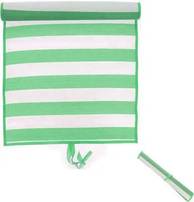 Produktbild von 2er Set leichte Strandmatte Matte Badematte PVC Geflecht 60x180cm Grün