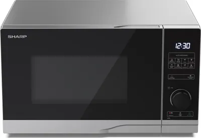Produktbild von SHARP YC-PS234AE-S Mikrowelle, 10 Leistungsstufen, 23 Liter, halbdigitale Steuerung, silber