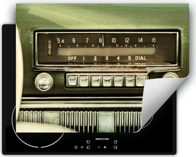 Produktbild von DarHaus Herdabdeckplatte 70x52 cm Anti Rutsch Matte Aufrollbar, Radio - Auto