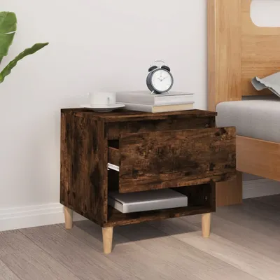 Obrázok produktu pre vidaXL Nočný stolík Smoked Oak 50x46x50 cm odvodený výrobok z dreva