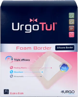 Produktbild von Urgotül Foam Border 8x8cm, 20 St VER