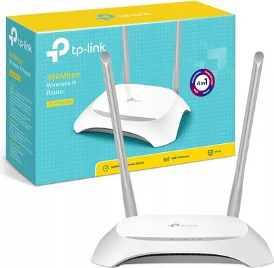 Produktbild von TP-Link TL-WR850N, Wi-Fi 4 (802.11n), Einzelband (2,4GHz), Ethernet/LAN, Grau, Weiß, Tabletop-Router