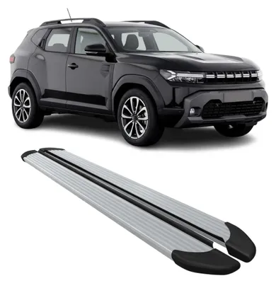 Image de Marchepieds Latéraux pour Renault Duster / Dacia Duster 2024-2026 Alu Argent 2x