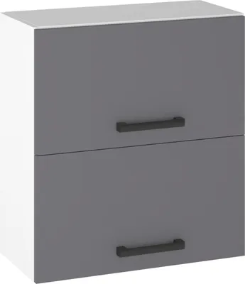 Produktbild von ULWEHOME Hängeschrank mit Klappfront, 60 cm, mit 2 Fronten, Anthrazit | Küchenmöbel, EKO-System